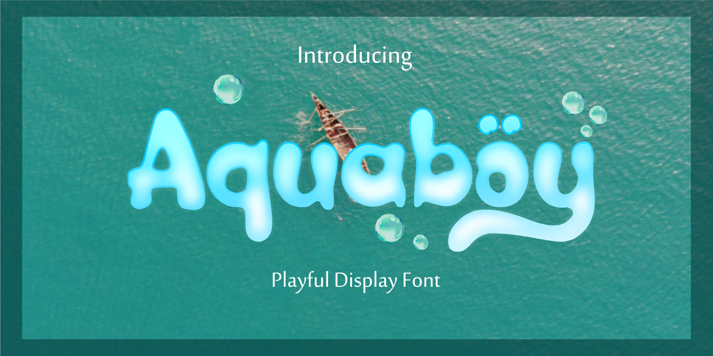 Пример шрифта Aquaboy #1